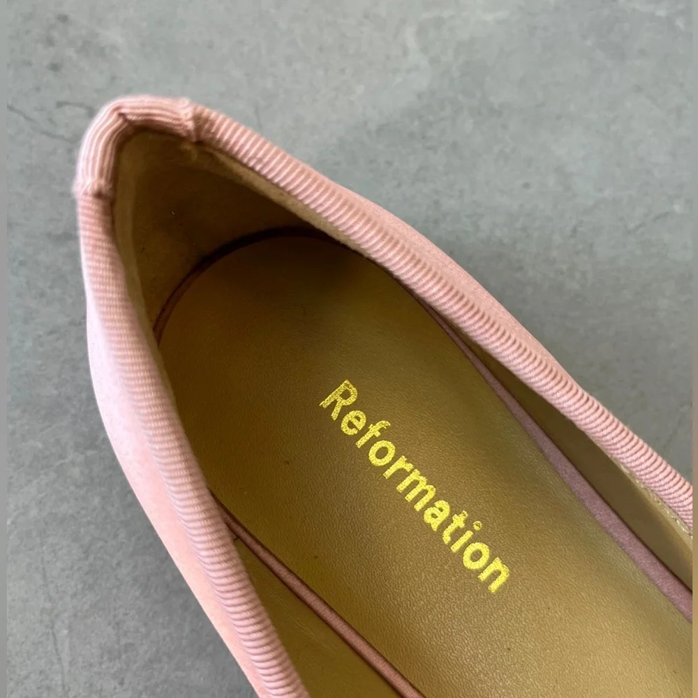 Reformation Pink Ballet Flats - Picture 3 of 3